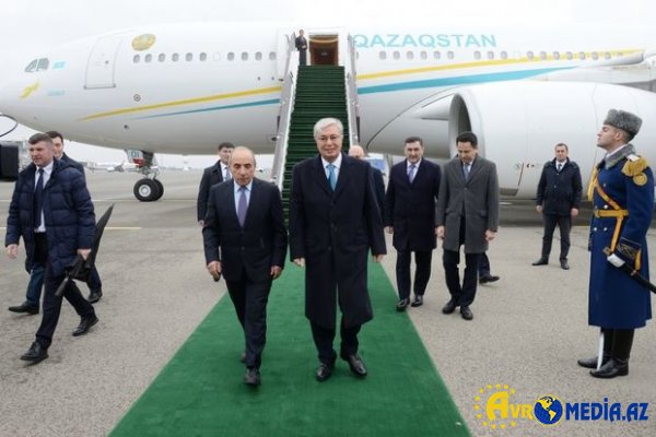 Qazaxıstan prezidenti Azərbaycana gəlib
