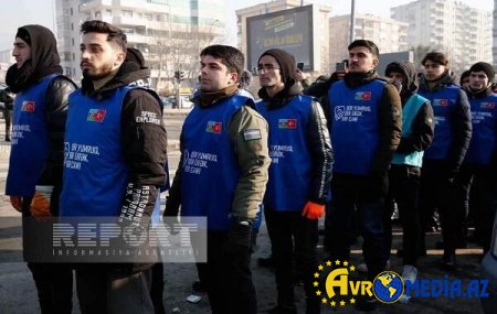 Könüllülərimiz Qəhrəmanmaraşda fəaliyyətə başladı