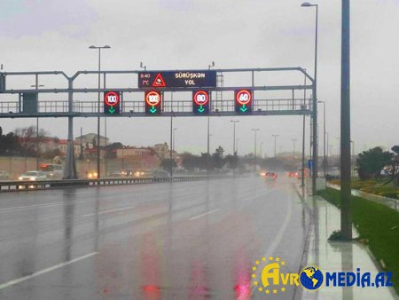 Bu yollarda sürət həddi endirildi