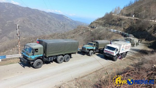 Xankəndi-Laçın yolunda sülhməramlıların 50 avtomobili maneəsiz keçdi