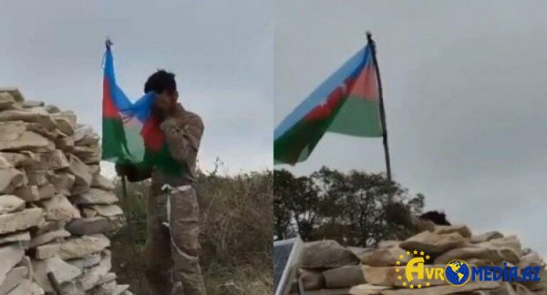 Xocalıya Azərbaycan bayrağı sancıldı