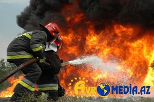 Bakıda hoteldə yanğın olub