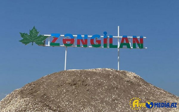 Zəngilan şəhərinin daxili yol-kommunikasiya şəbəkəsinin təməli qoyuldu