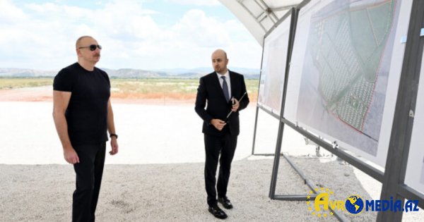 Prezident Cəbrayıl rayonunun Böyük Mərcanlı kəndinin təməlini qoydu