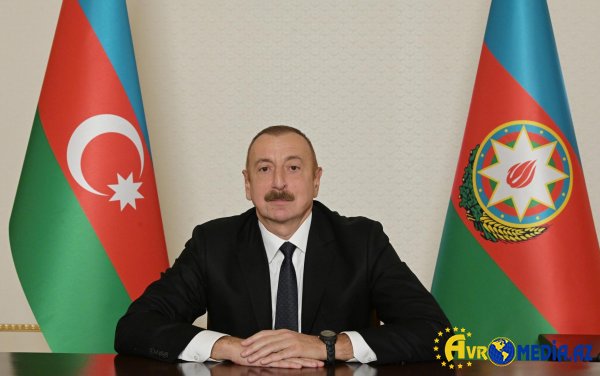 İlham Əliyev Azərbaycan xalqını təbrik edib