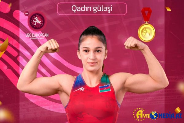 Azərbaycanlı xanım güləşçi AVROPA ÇEMPİONU OLDU