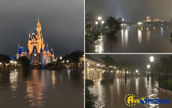 “Disneyland”in ərazisini su basdı