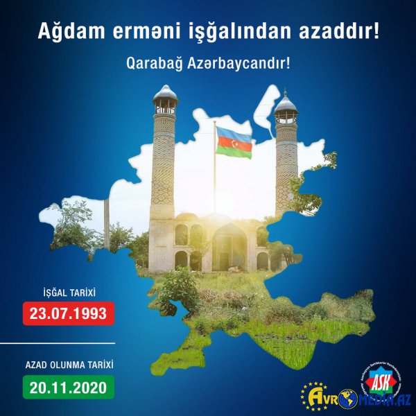 Böyük quruculuğun, şəhər günün mübarək, doğma Ağdam