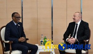 İlham Əliyev Ruanda prezidenti ilə görüşdü