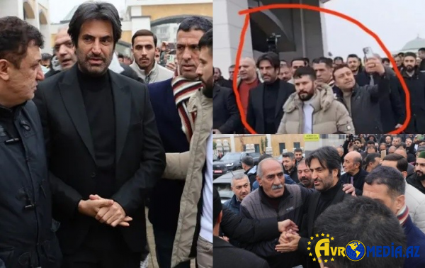 Anasının dəfnində Mahsun Kırmızıgülə hörmətsizlik