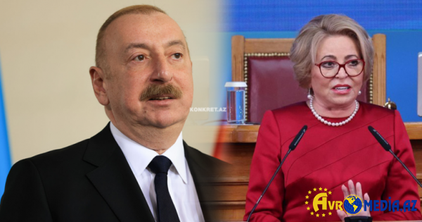 Valentina Matviyenko Azərbaycan Prezidentini təbrik etdi