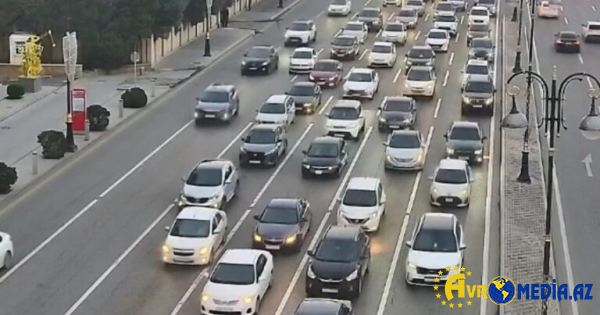 Bakının bir sıra yollarında tıxac müşahidə olunur