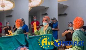 Əməliyyat otağında ad günü edən həkimin əri də işdən çıxdı
