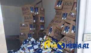 786 litr meyvə şirəsi məhv edildi