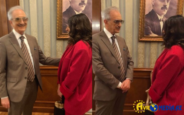 Dilarə Əliyeva Polad Bülbüloğlu ilə bir arada