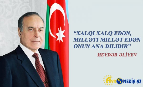 Ümummilli Lider Ana dilinin  böyük hamisidir