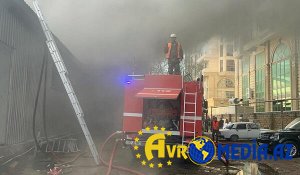 Bakının mərkəzindəki yanğın nəzarətə alındı