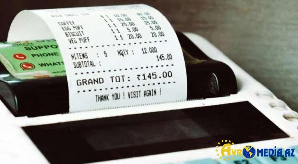 Market çeklərinə bu müddətdən artıq toxunmayın