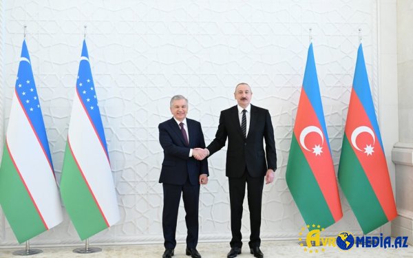 Azərbaycan və Özbəkistan Prezidentləri mətbuata bəyanatlarla çıxış edib