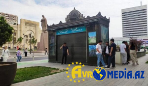 "28 May" metrosunun yaxınlığındakı köşk götürüldü