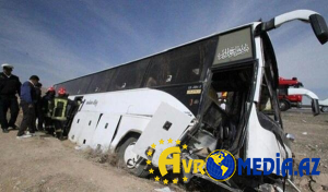 Sərnişin avtobusu aşdı: 8 ölü, 15 yaralı