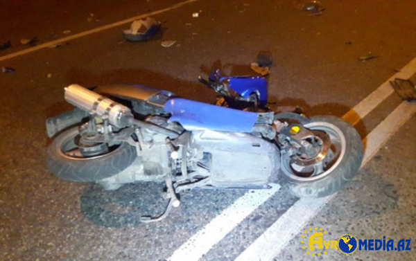 Moped sürücüsü qəzada öldü