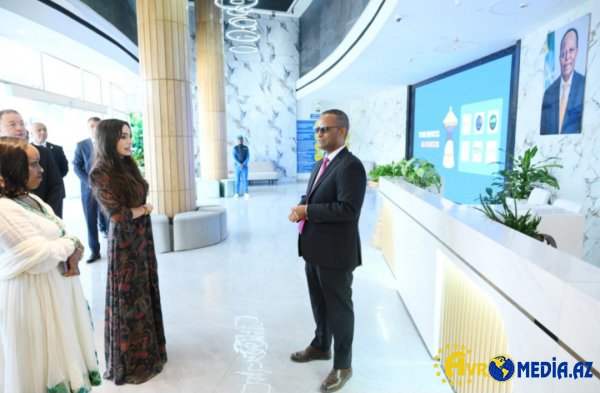 Leyla Əliyeva Efiopiyada "MESOB" dövlət xidməti mərkəzində olub