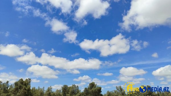 Bazar gününün hava proqnozu açıqlandı