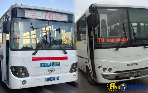 Sabahdan bu avtobuslar yenilənir.