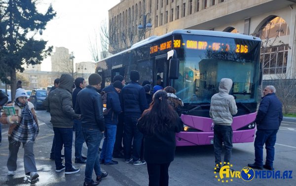 Bu marşrut xətti üzrə avtobuslar yeniləndi