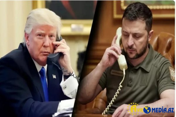 KİV: Tramp Zelenski ilə telefon danışığı aparır
