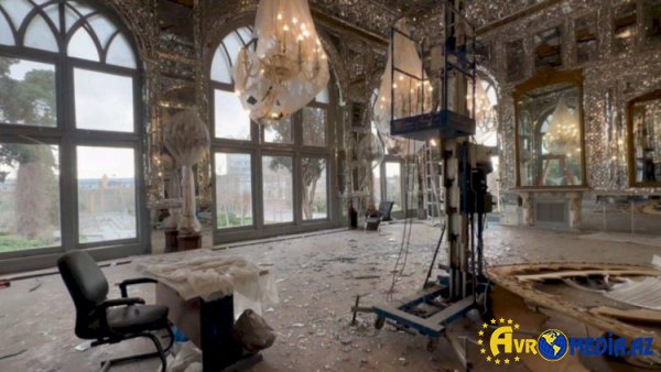 Gülüstan Sarayı bombardımandan xəsarət gördü.