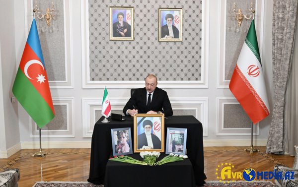 Prezident İran səfirliyinə gedib başsağlığı verdi