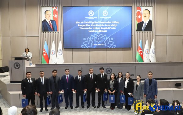 250 tələbəyə “Həmkarlar ittifaqı təqaüdü” təqdim olundu