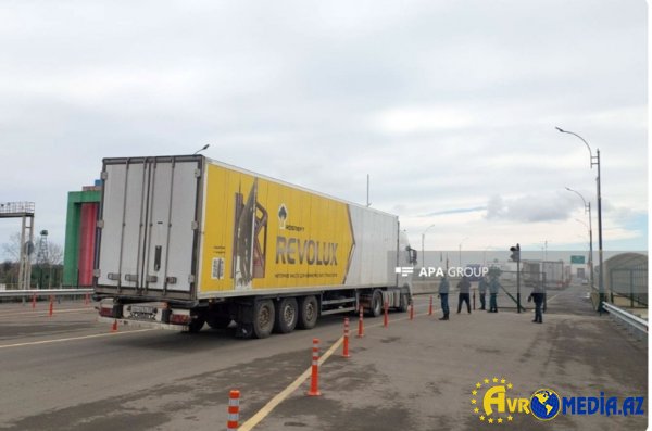 Rusiyanın göndərdiyi humanitar yardım karvanı Azərbaycandan İrana keçib