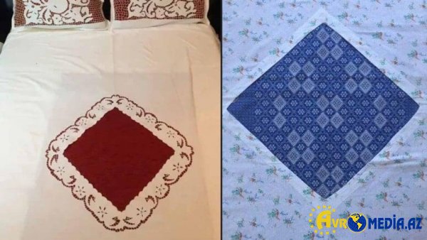 Köhnə yorğan üzlərinin ortasındakı brilliant dəlik məhz buna görə imiş