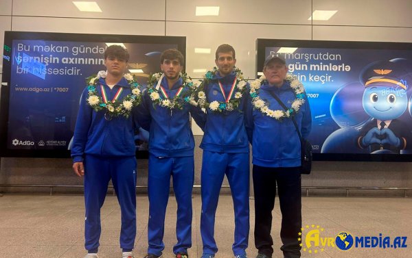 İtaliyada iki medal qazanan avarçəkənlərimiz vətənə qayıdıb