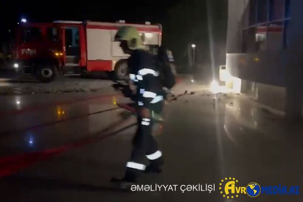 Mingəçevirdə hoteldə yanğın baş verib