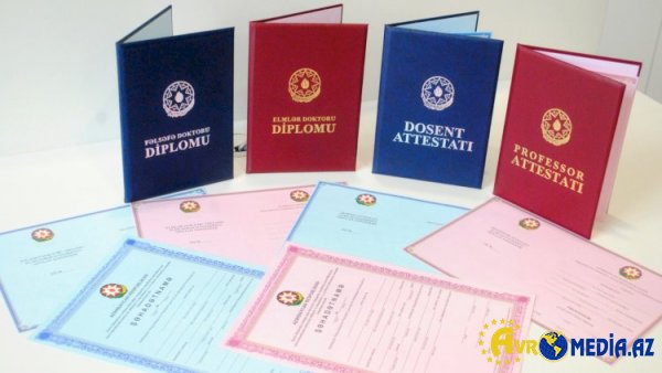 Son 5 ildə elmi dərəcə almış şəxslərin statistikası